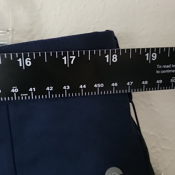 Zara Mens Navy Blue Cotton Shorts - Picture 7 of 8